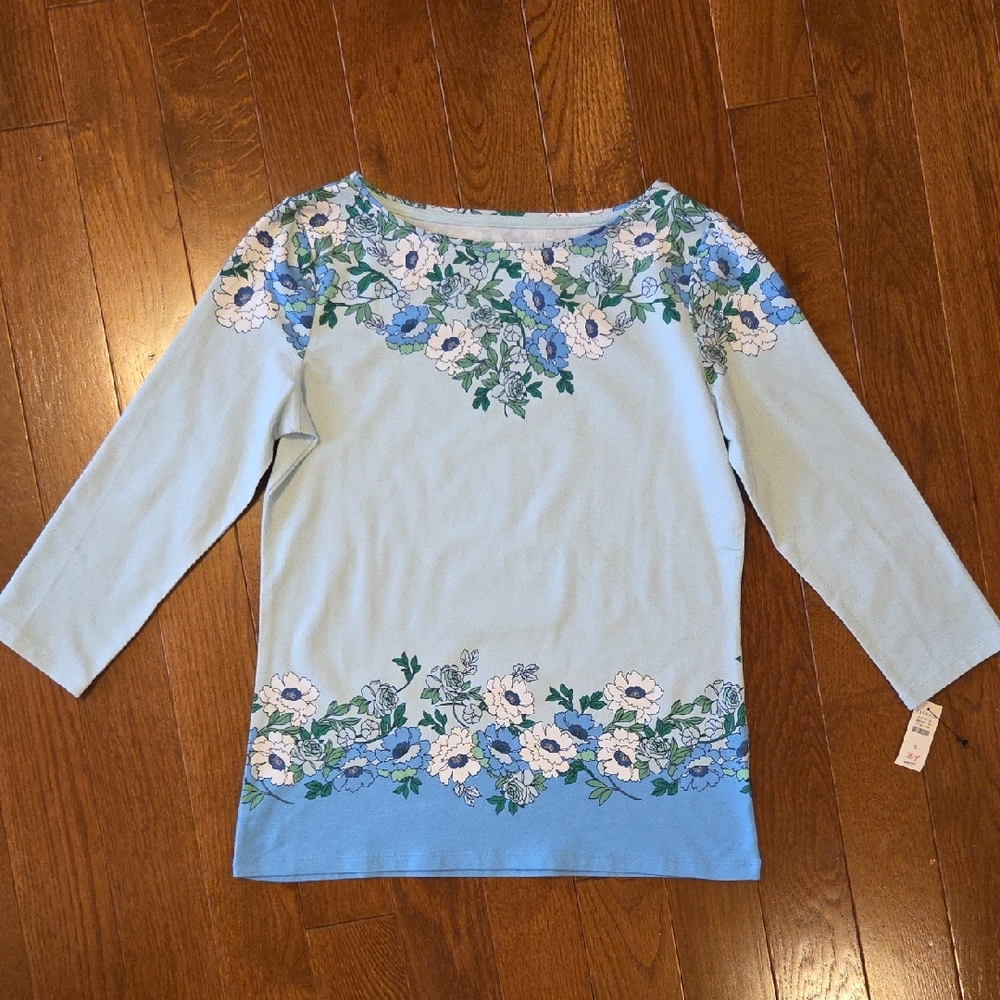 Talbots Bateau Neck Top
